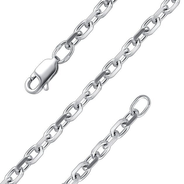 Цепочка из Серебра Якорь граненый 100
